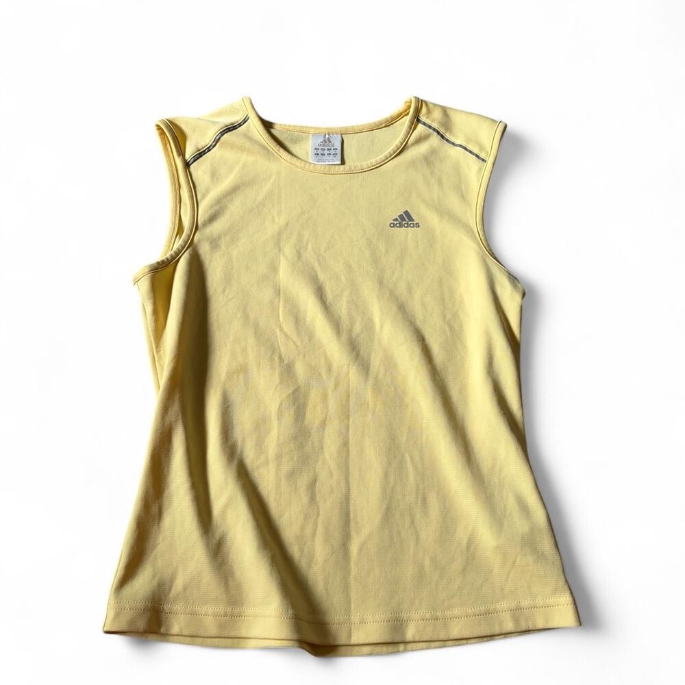 Adidas Women's Yellow and Grey Vest